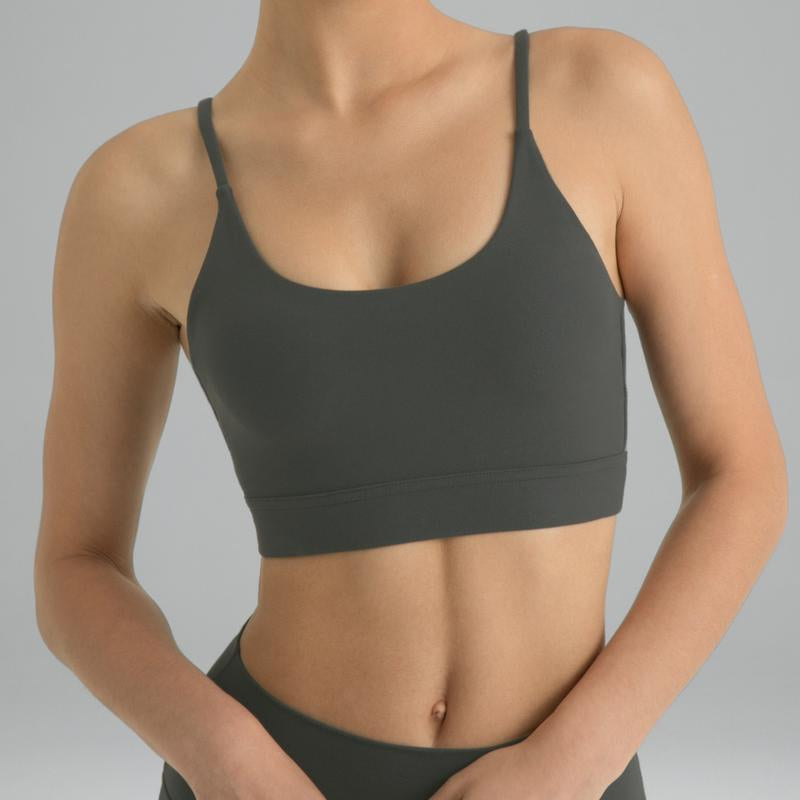 Colorfulkoala Women'S Dreamlux Lightweight Yoga Sports Bra Bowknot Strappy Light Impact Workout Yoga Tops