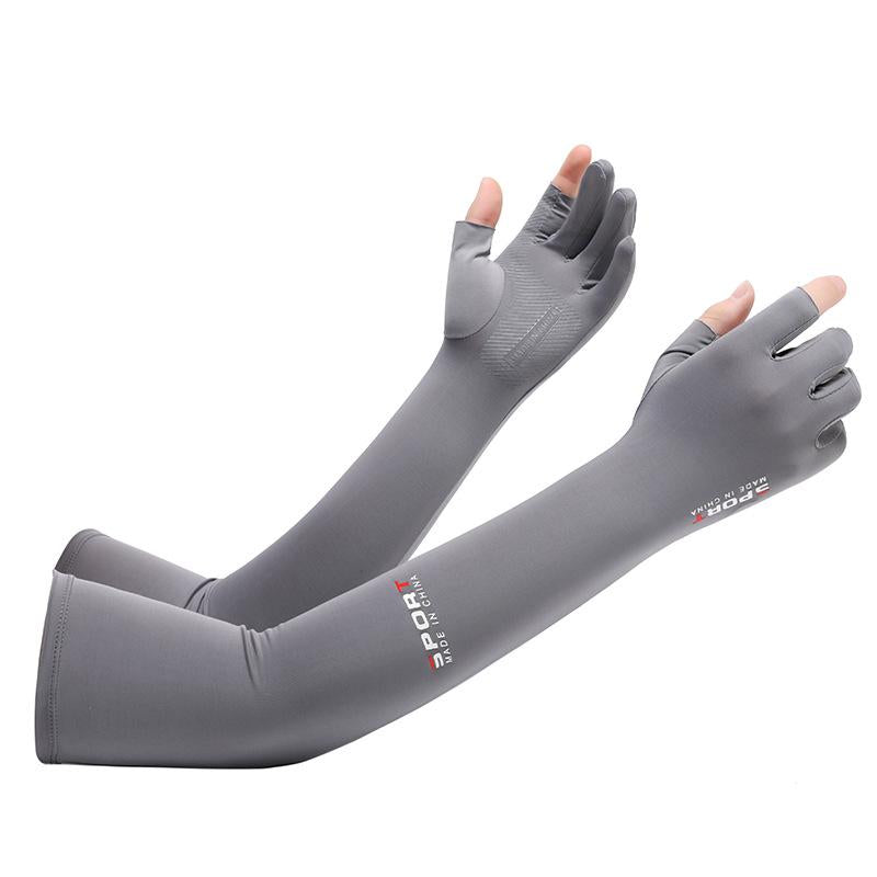 Summer Sun Protection Arm Sleeve, 1 Pair Breathable Ice Silk Arm Sleeve, Sports Arm Sleeve for Cycling, Running, Climbing, Cruel Summer
