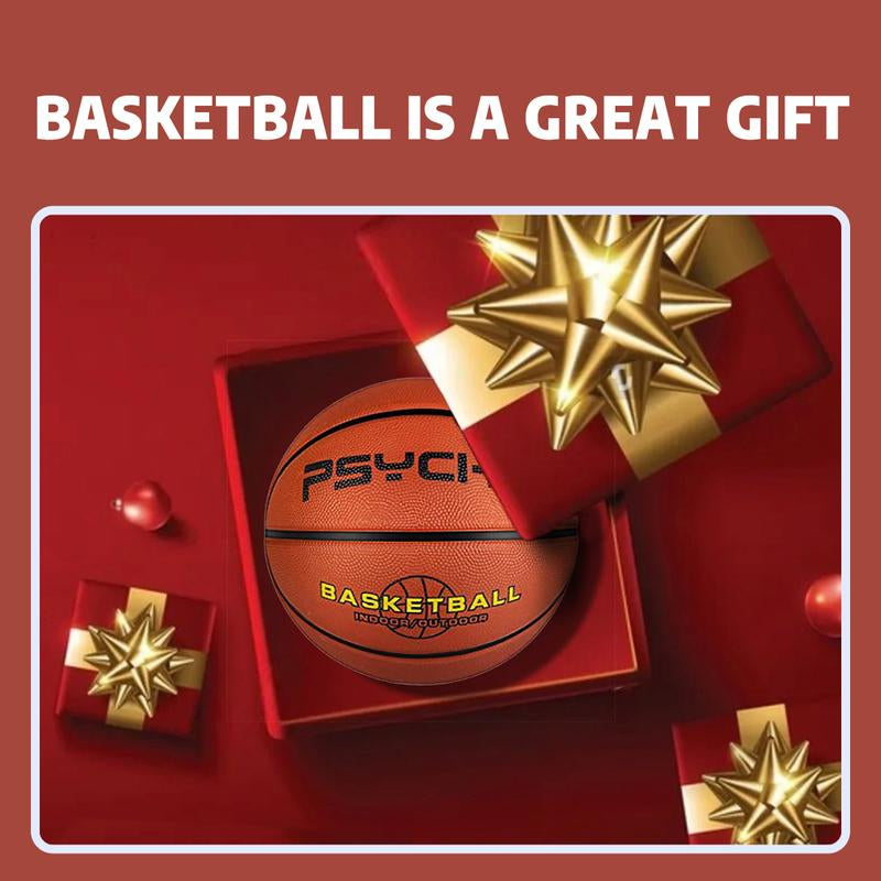 PSYCHE Basketball 29.5"28.5" 27.5" 22.5" with Free Needle and Pump, Original Classic Rubber Indoor Outdoor Sports Ball
