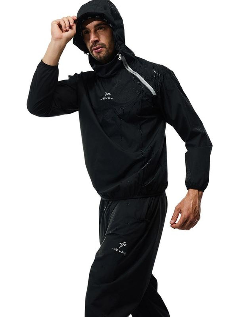 Men'S 2-Piece Sauna Jogging Set - Jacket and Pants for Fitness Training