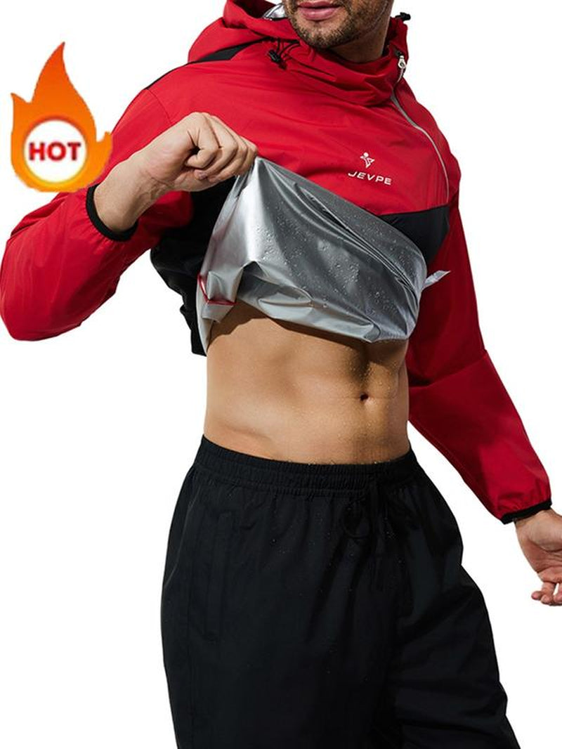 Men'S 2-Piece Sauna Jogging Set - Jacket and Pants for Fitness Training