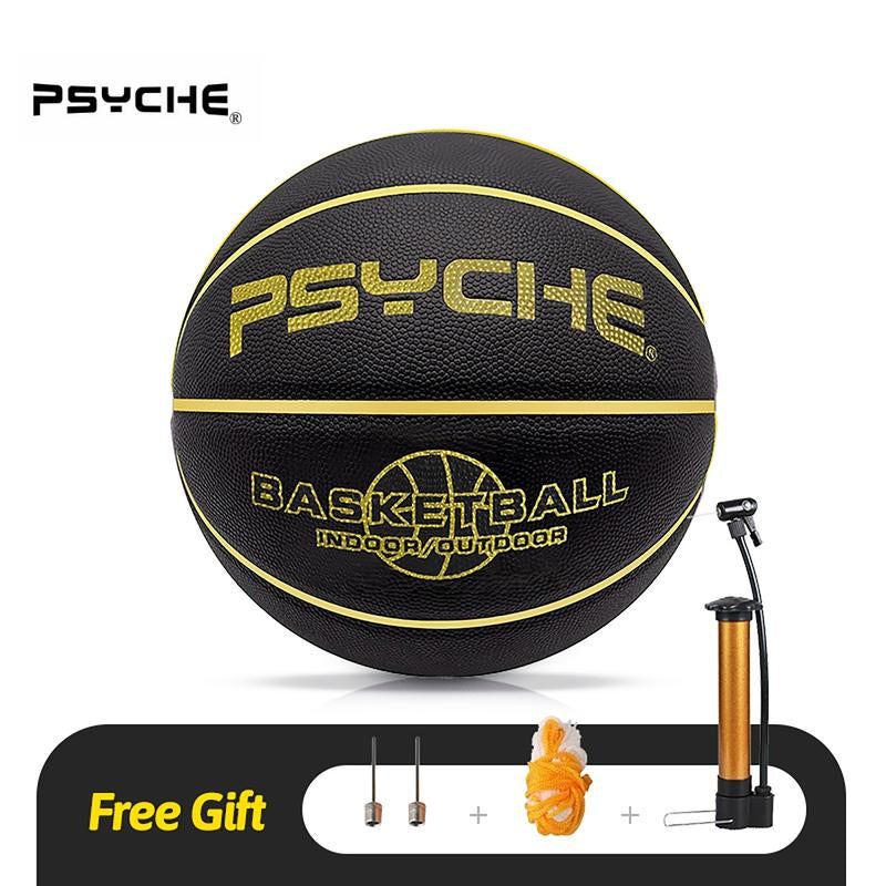 PSYCHE Basketball 29.5"28.5" 27.5" 22.5" with Free Needle and Pump, Original Classic Rubber Indoor Outdoor Sports Ball