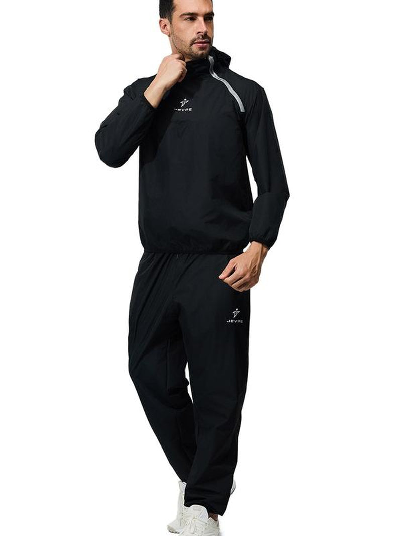Men'S 2-Piece Sauna Jogging Set - Jacket and Pants for Fitness Training