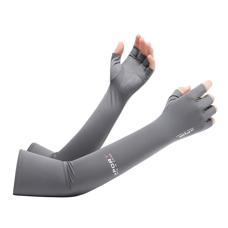 Summer Sun Protection Arm Sleeve, 1 Pair Breathable Ice Silk Arm Sleeve, Sports Arm Sleeve for Cycling, Running, Climbing, Cruel Summer