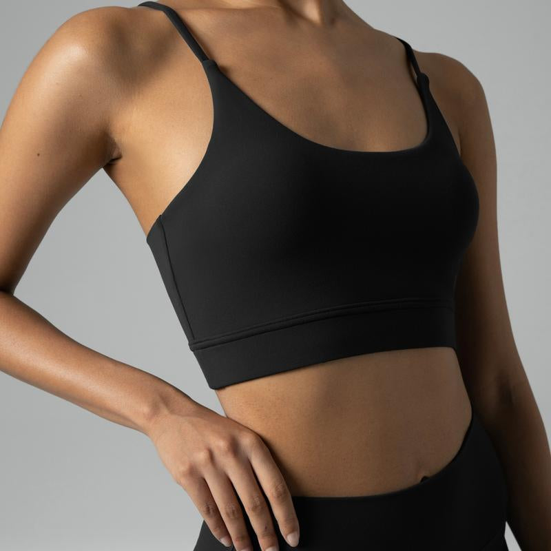 Colorfulkoala Women'S Dreamlux Lightweight Yoga Sports Bra Bowknot Strappy Light Impact Workout Yoga Tops