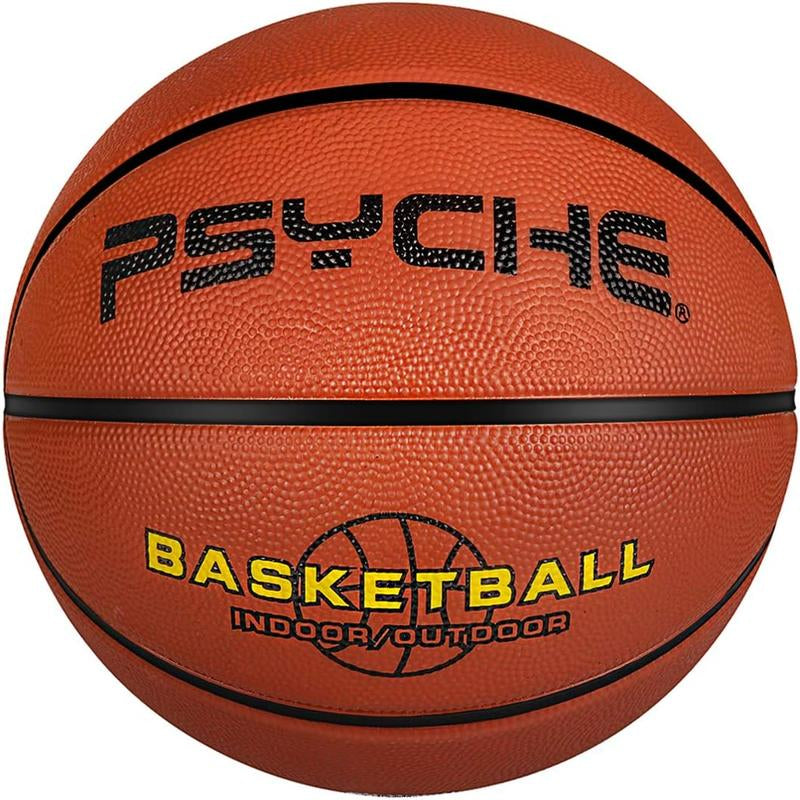 PSYCHE Basketball 29.5"28.5" 27.5" 22.5" with Free Needle and Pump, Original Classic Rubber Indoor Outdoor Sports Ball