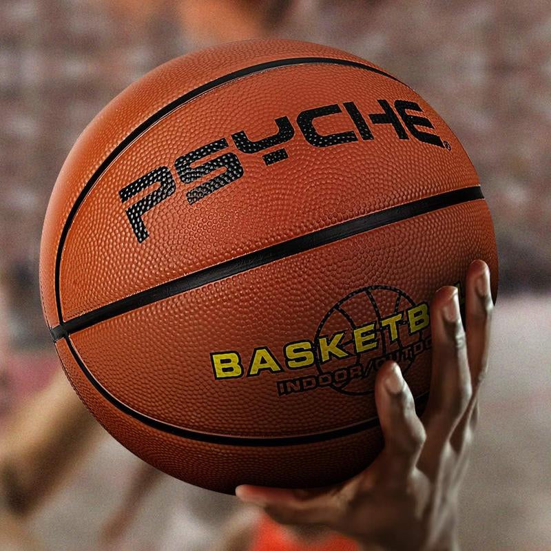 PSYCHE Basketball 29.5"28.5" 27.5" 22.5" with Free Needle and Pump, Original Classic Rubber Indoor Outdoor Sports Ball