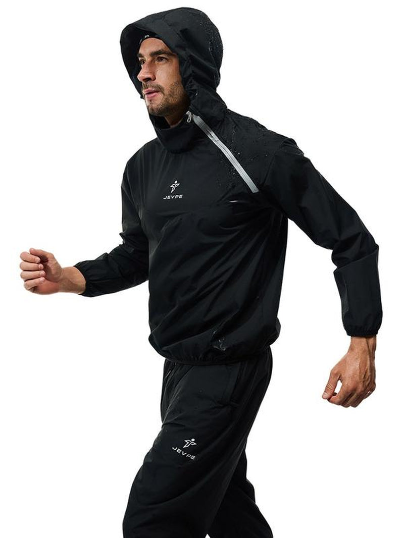 Men'S 2-Piece Sauna Jogging Set - Jacket and Pants for Fitness Training