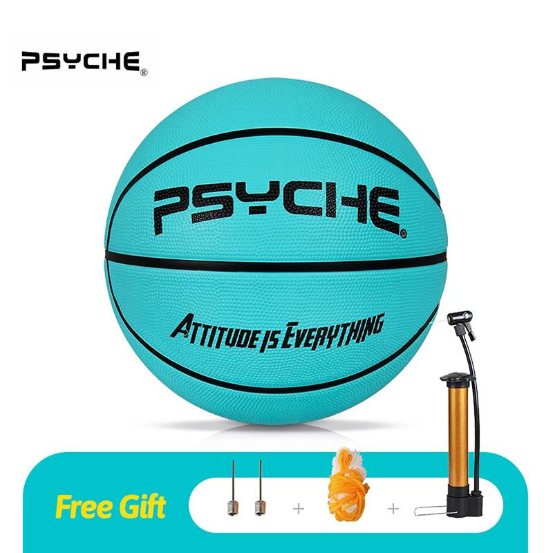 PSYCHE Basketball 29.5"28.5" 27.5" 22.5" with Free Needle and Pump, Original Classic Rubber Indoor Outdoor Sports Ball