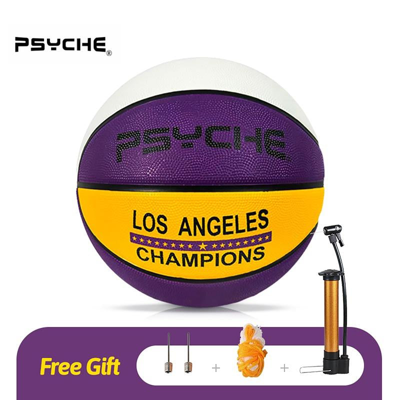PSYCHE Basketball 29.5"28.5" 27.5" 22.5" with Free Needle and Pump, Original Classic Rubber Indoor Outdoor Sports Ball