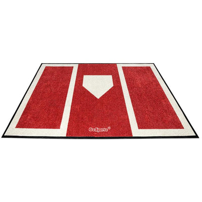 Gosports Baseball and Softball Hitting Mat for Batting Stance Practice - 6 X 4 Ft