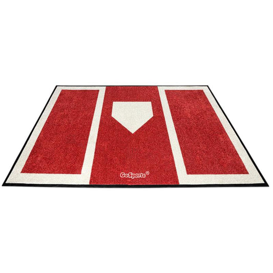 Gosports Baseball and Softball Hitting Mat for Batting Stance Practice - 6 X 4 Ft