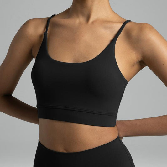 Colorfulkoala Women'S Dreamlux Lightweight Yoga Sports Bra Bowknot Strappy Light Impact Workout Yoga Tops