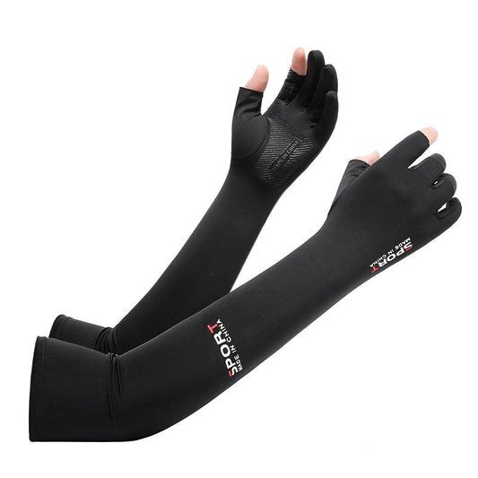 Summer Sun Protection Arm Sleeve, 1 Pair Breathable Ice Silk Arm Sleeve, Sports Arm Sleeve for Cycling, Running, Climbing, Cruel Summer