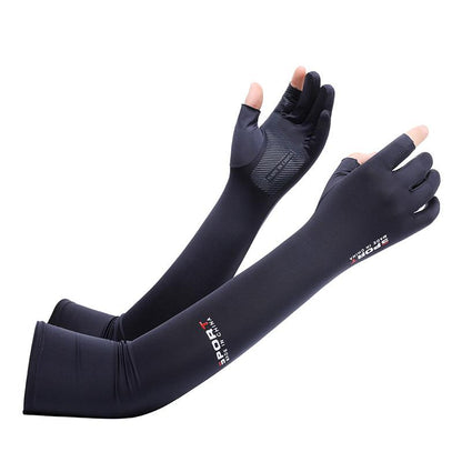 Summer Sun Protection Arm Sleeve, 1 Pair Breathable Ice Silk Arm Sleeve, Sports Arm Sleeve for Cycling, Running, Climbing, Cruel Summer