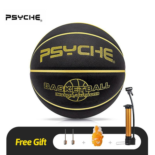 PSYCHE Basketball 29.5"28.5" 27.5" 22.5" with Free Needle and Pump, Original Classic Rubber Indoor Outdoor Sports Ball