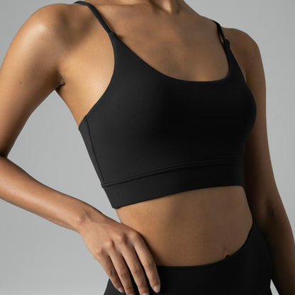 Colorfulkoala Women'S Dreamlux Lightweight Yoga Sports Bra Bowknot Strappy Light Impact Workout Yoga Tops